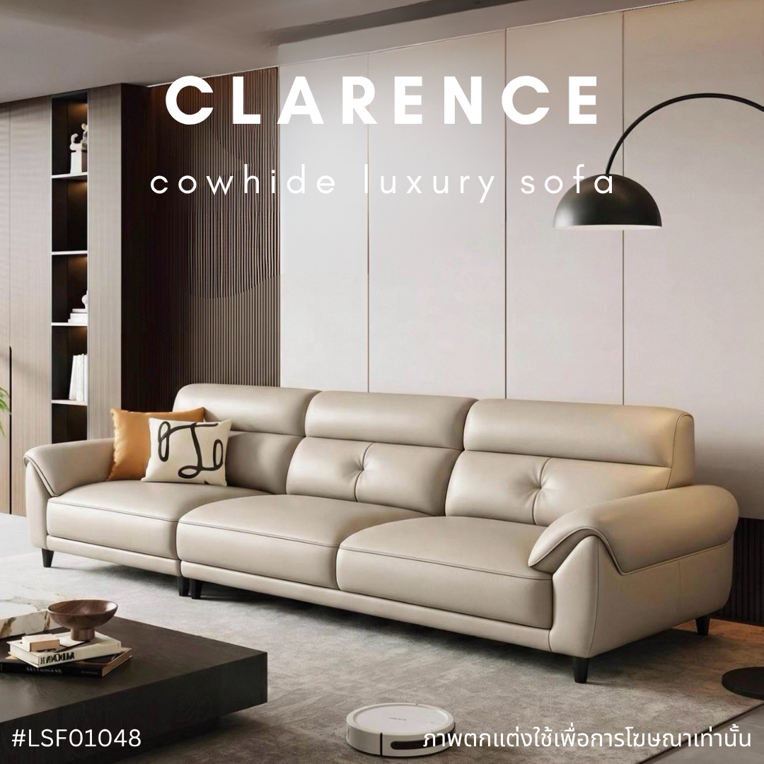 CLARENCE cowhide luxury sofa
