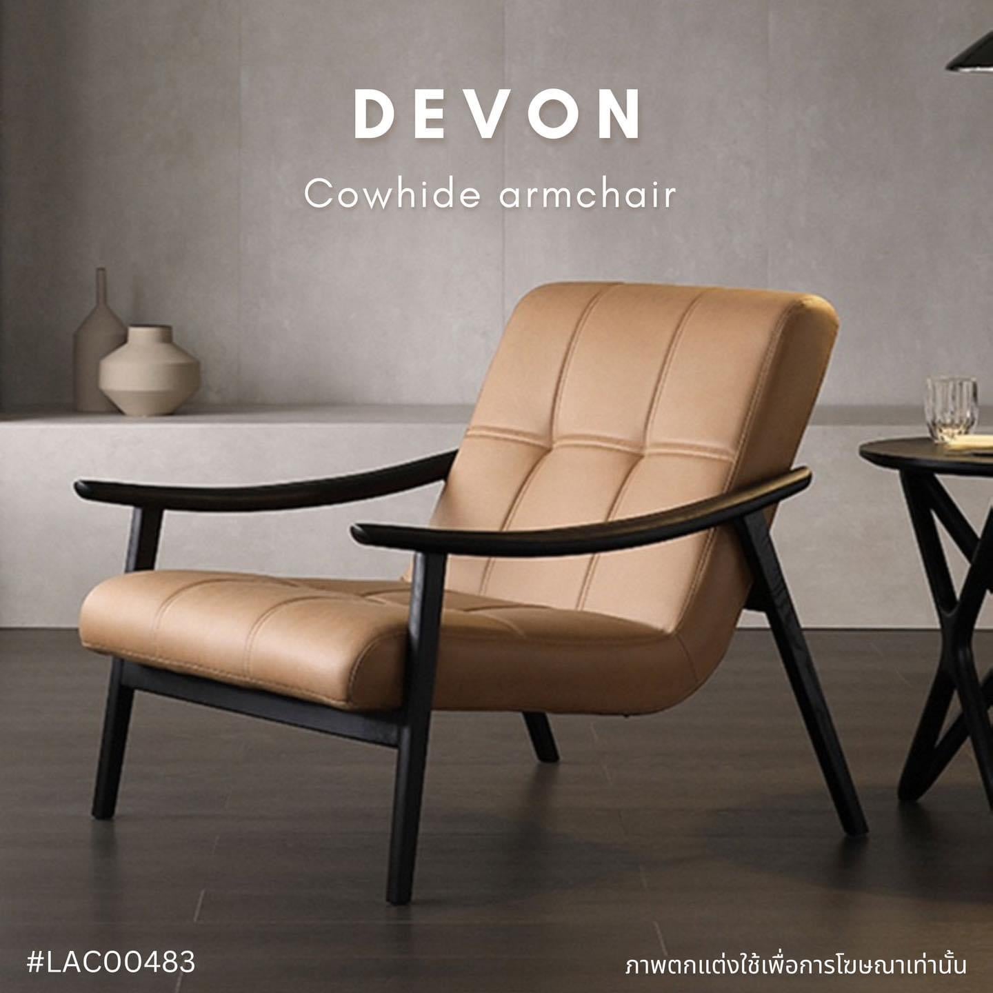 DEVON cowhide armchair