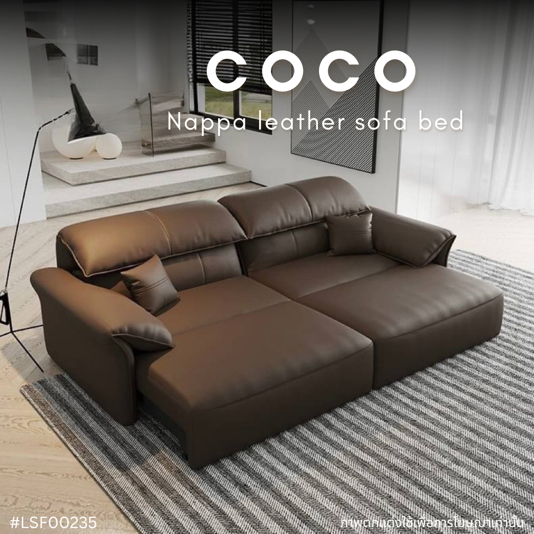 COCO Nappa leather sofa bed