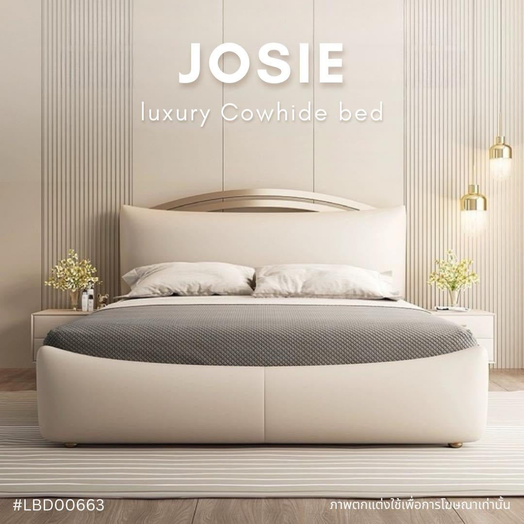 JOSIE luxury cowhide bed