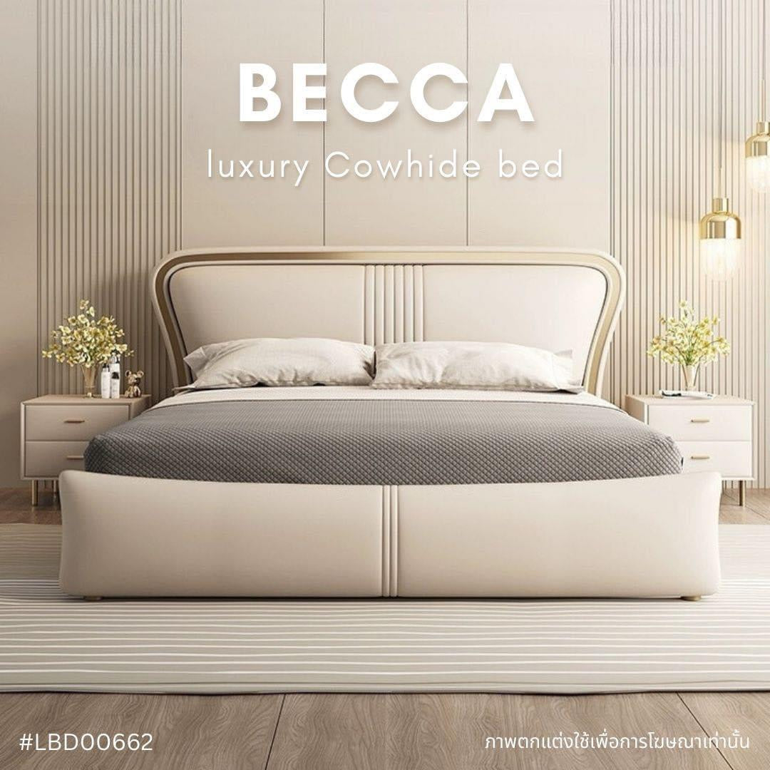 BECCA luxury cowhide bed