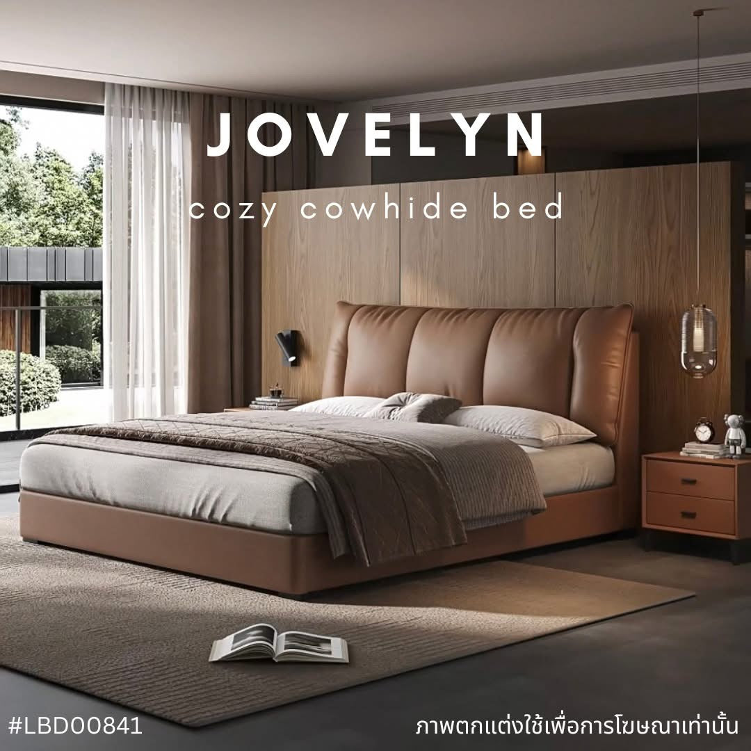 JOVELYN cozy cowhide bed