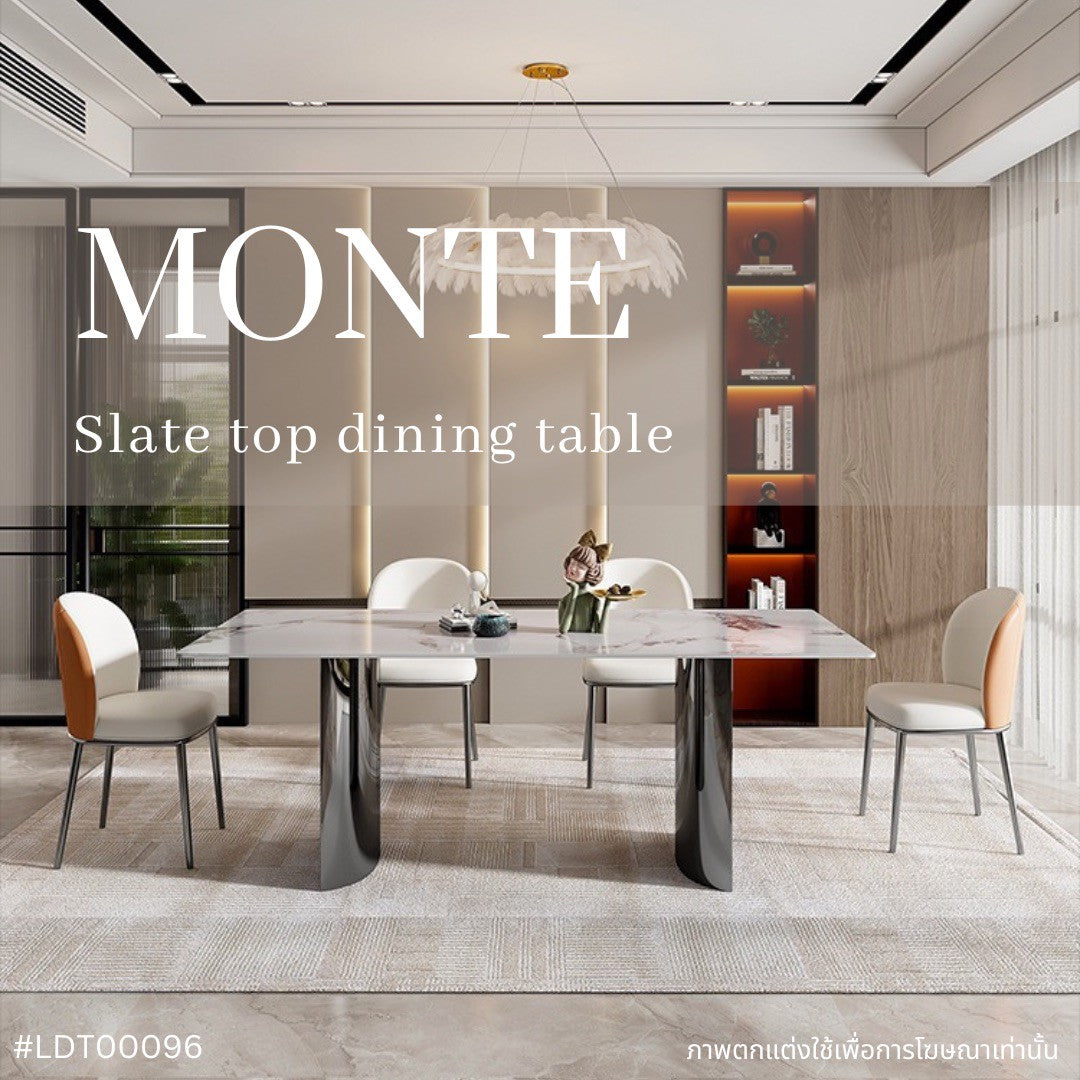 MONTE slate top dining table