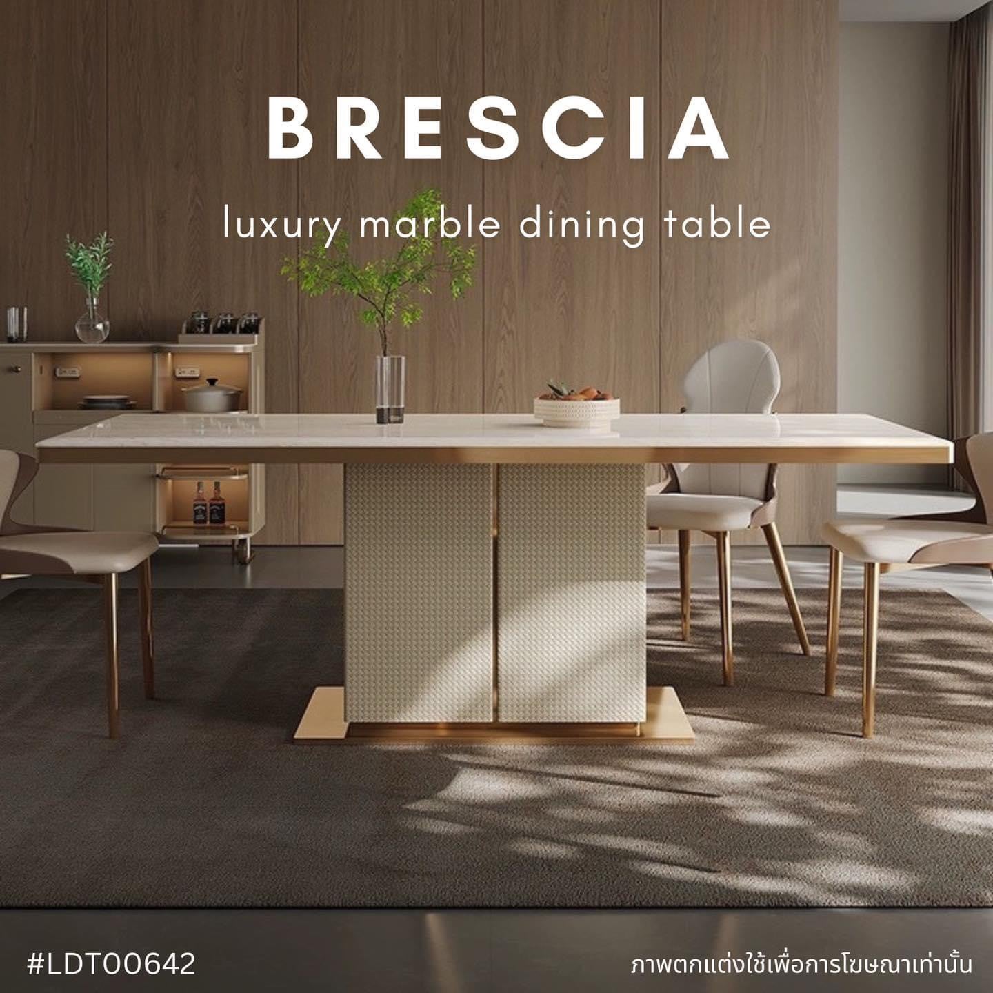 BRESCIA luxury marble dining table