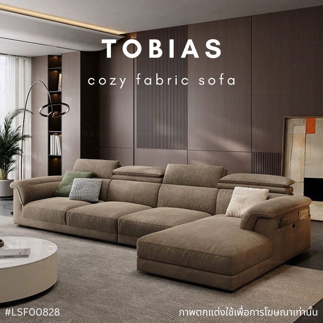 TOBIAS cozy fabric sofa