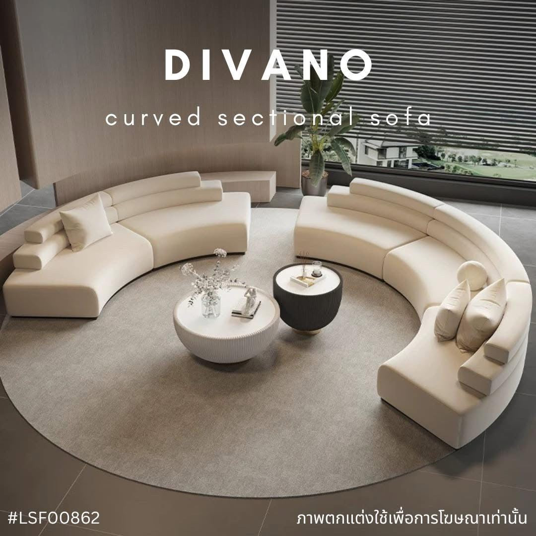 DIVANO curved sectional sofa