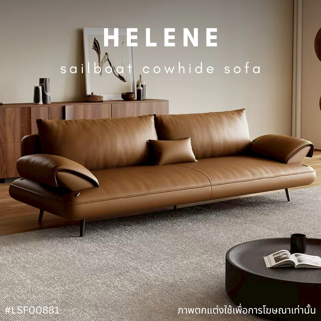 HELENE sailboat cowhide sofa