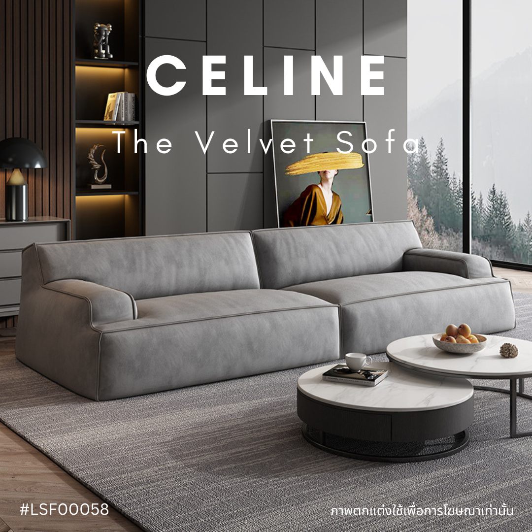 CELINE the velvet sofa