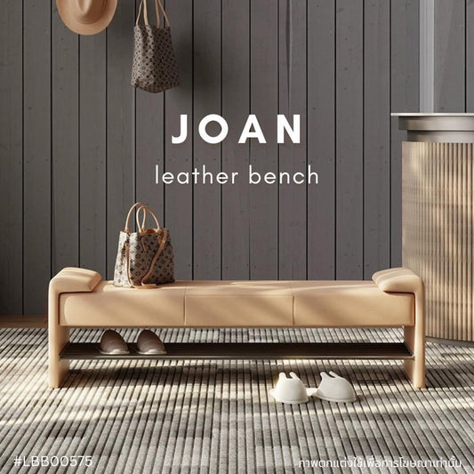 JOAN leather bench