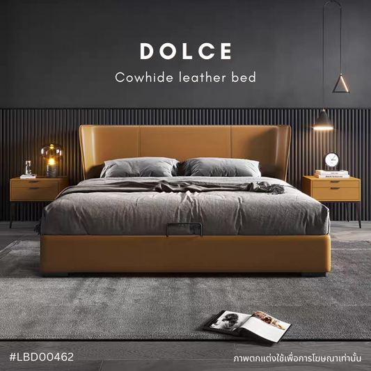 DOLCE cowhide leather bed