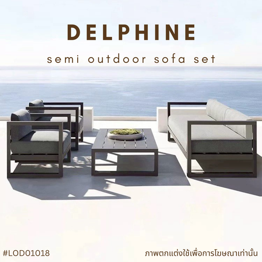 DELPHINE semi outdoor sofa set