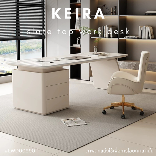 KEIRA slate top work desk