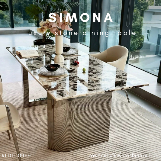 SIMONA luxury stone dining table