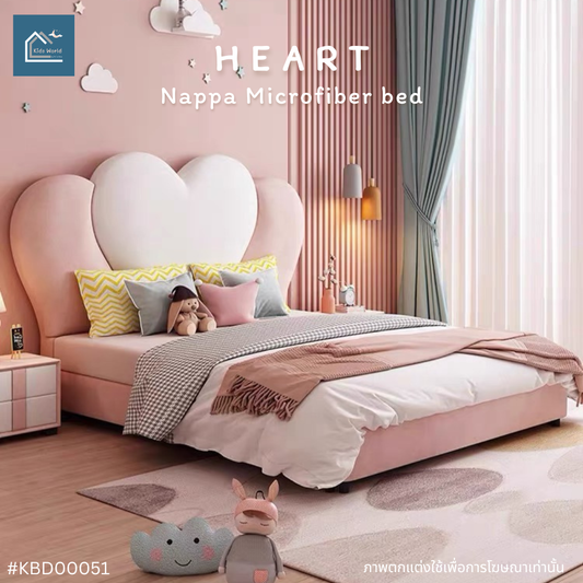 HEART Nappa Microfiber bed