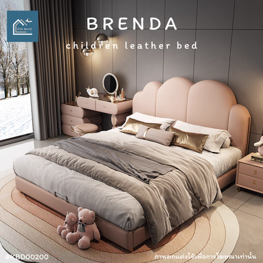 BRENDA children leather bed