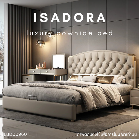 ISADORA luxury cowhide bed