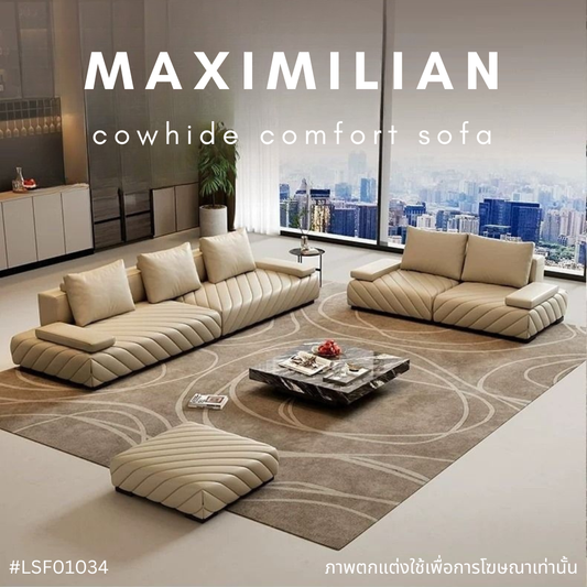 MAXIMILIAN cowhide comfort sofa