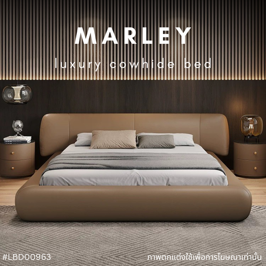 MARLEY luxury cowhide bed