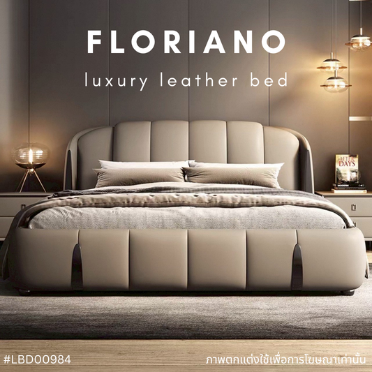 FLORIANO luxury leather bed