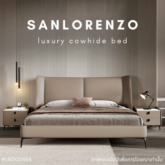 SANLORENZO luxury cowhide bed