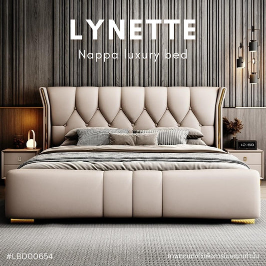 LYNETTE Nappa luxury bed