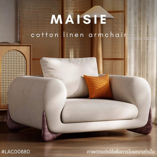 MAISIE cotton linen armchair