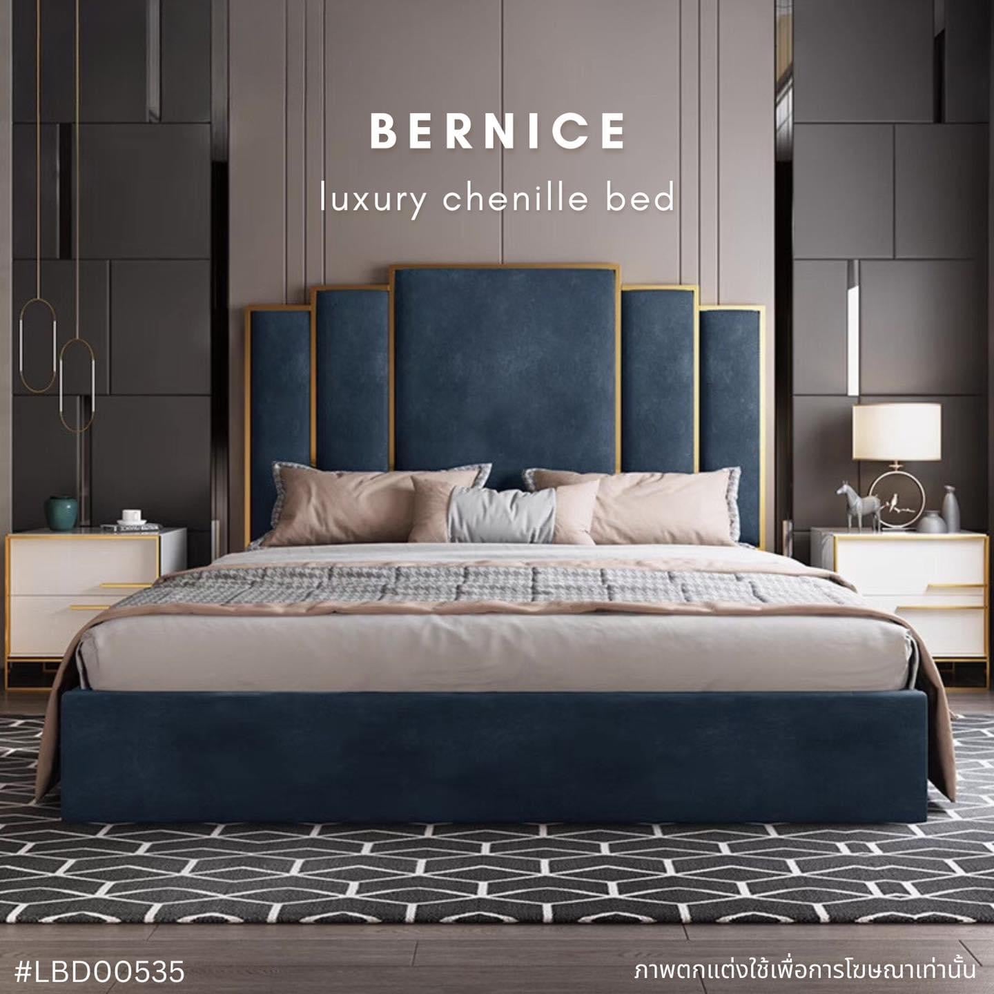 BERNICE luxury chenille bed