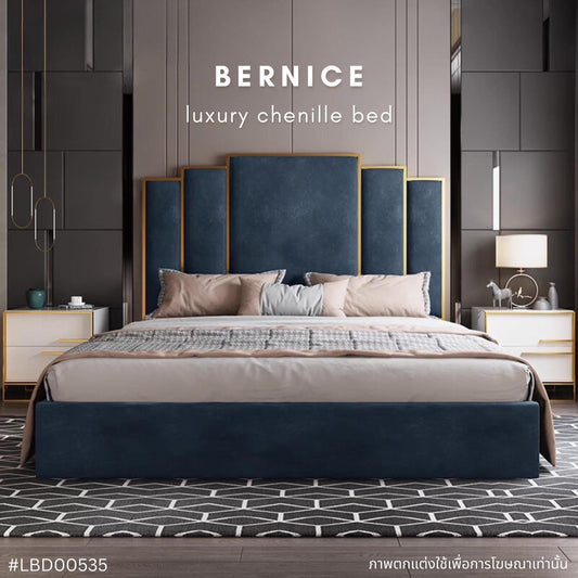 BERNICE luxury chenille bed