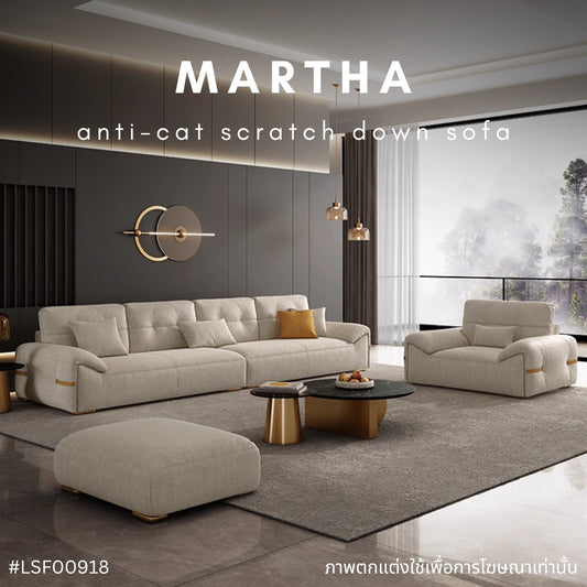 MARTHA anti-cat scratch down sofa