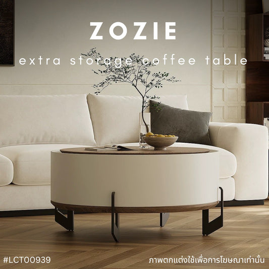 ZOZIE extra storage coffee table