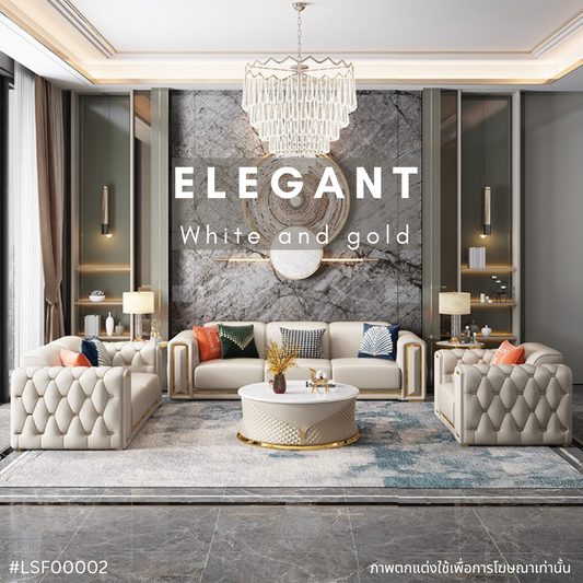 ELEGANT white and gold