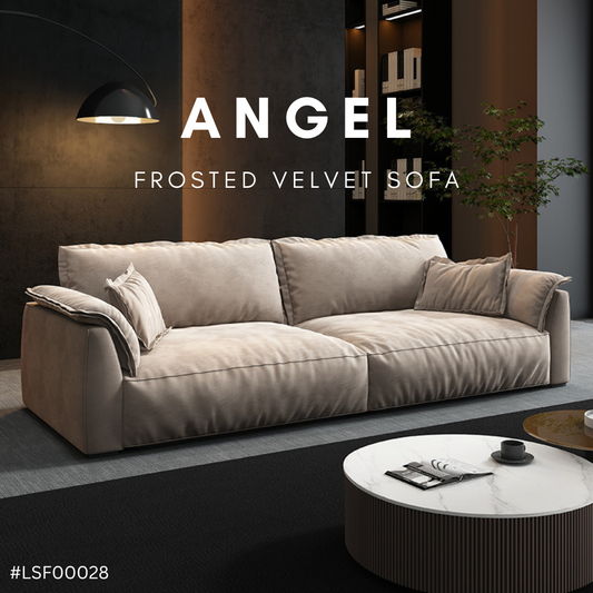 ANGEL frosted velvet sofa