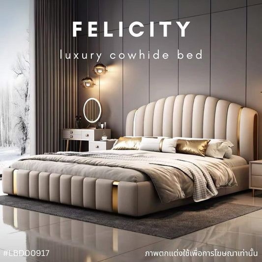 FELICITY luxury cowhide bed