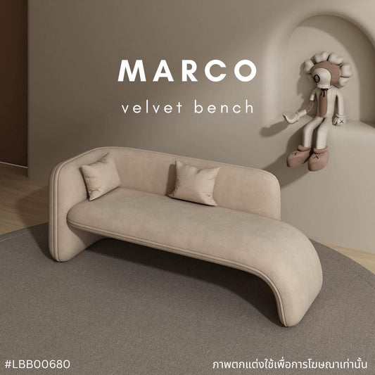 MARCO velvet bench