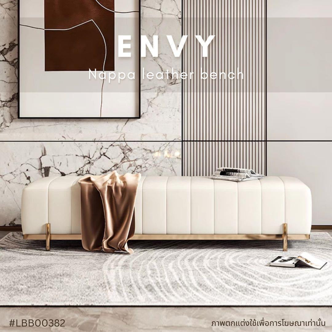 ENVY Nappa leather bench