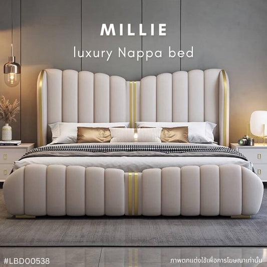 MILLIE luxury Nappa bed