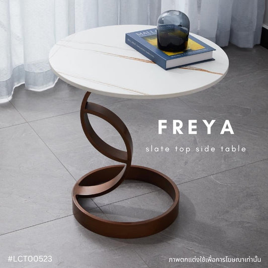FREYA slate top side table