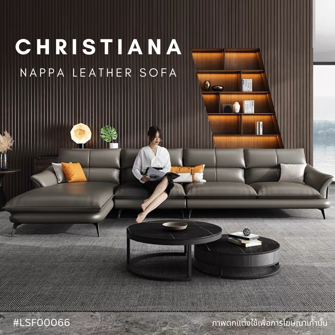 CHRISTIANA Nappa leather sofa