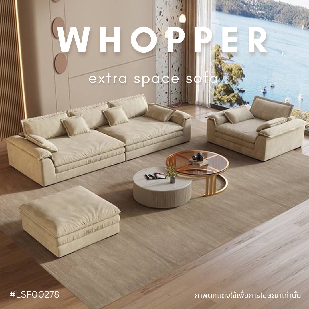 WHOPPER extra space sofa