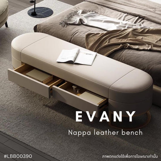 EVANY Nappa leather bench