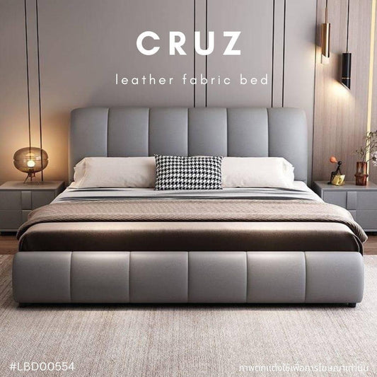 CRUZ leather fabric bed