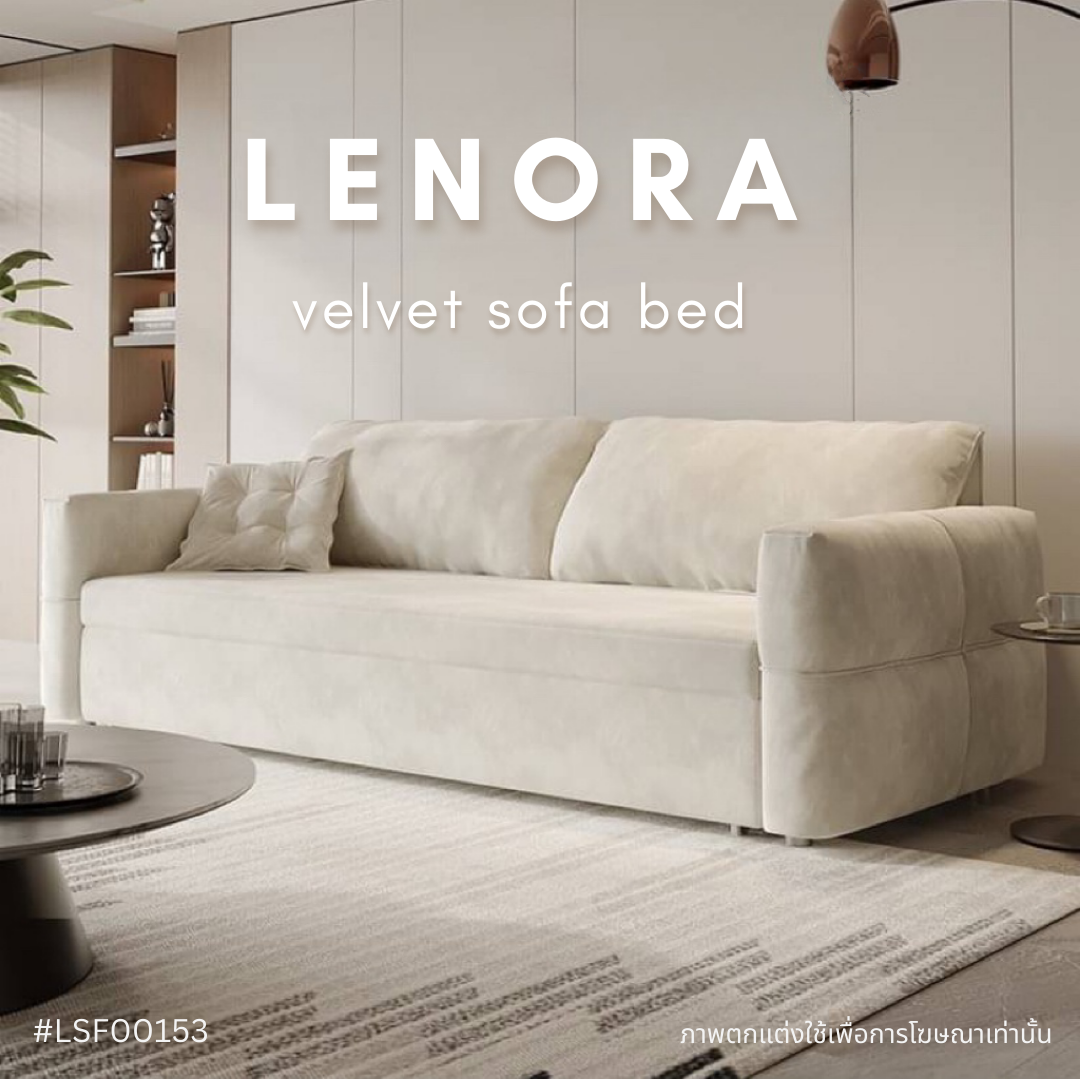 LENORA velvet sofa bed