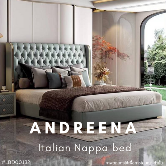 ANDREENA Italian Nappa bed