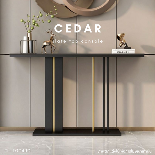 CEDAR slate top console