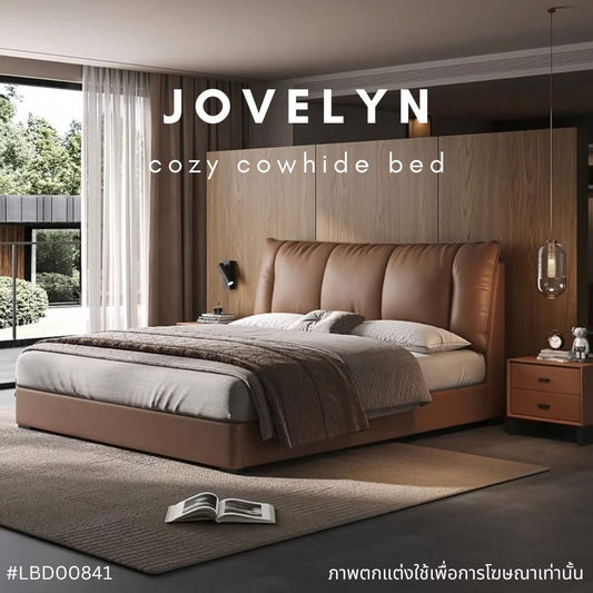 JOVELYN cozy cowhide bed