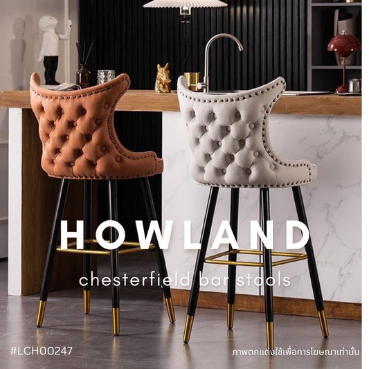 HOWLAND chesterfield bar stool
