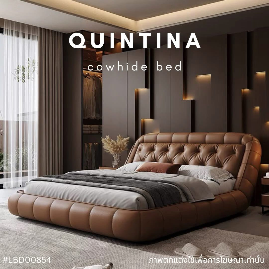 QUINTINA cowhide bed