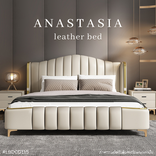 ANASTASIA leather bed