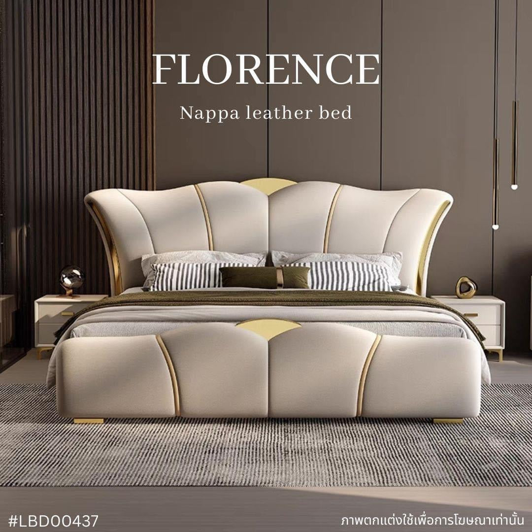 FLORENCE Nappa leather bed
