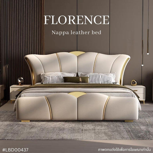 FLORENCE Nappa leather bed
